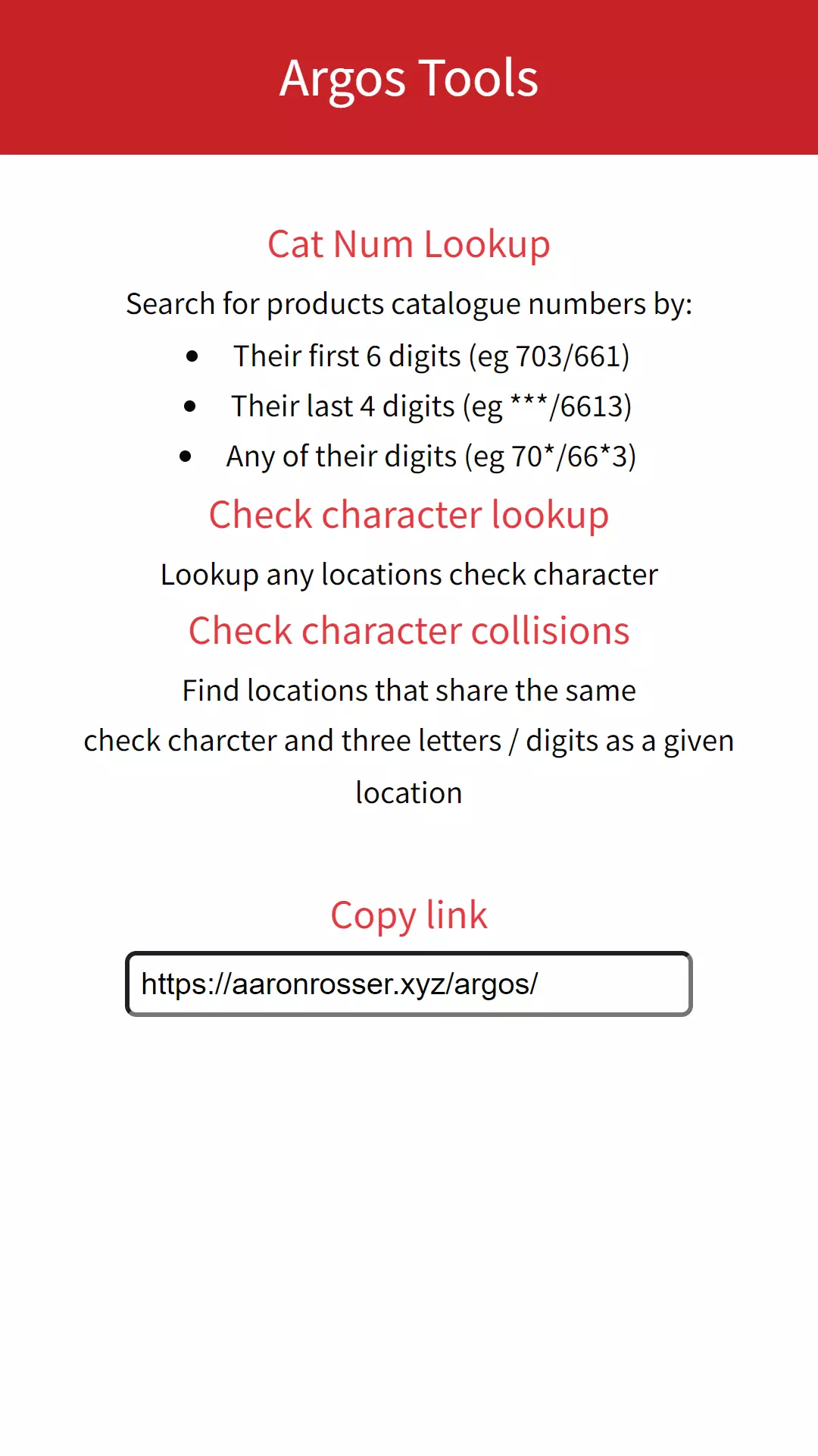Home page