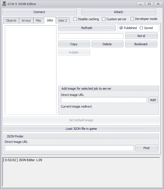 Existing job browser